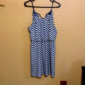 Juniors chevron sleeveless summer dress.